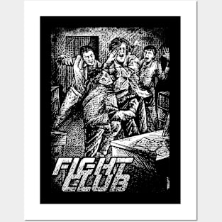 fight club hand drawing illustration design Posters and Art